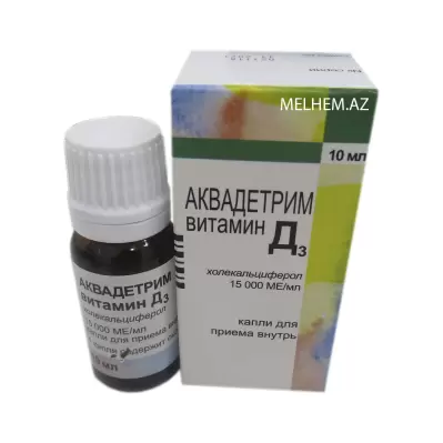 AKVADETRİM VİTAMİN D3 daxilə qəbul üçün damcı